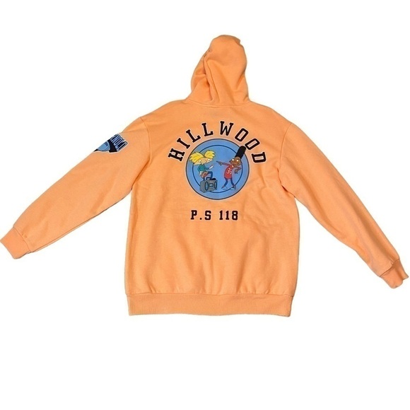 NWT HEY ARNOLD P.S. 118 HILLWOOD PEACHY HOODIE SIZE LARGE - Picture 2 of 7